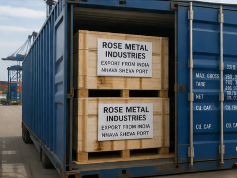 Container loading with export crates