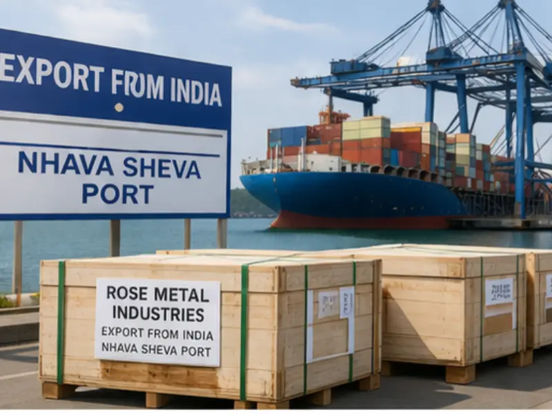 Export shipment at Nhava Sheva port